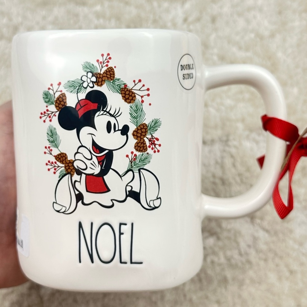 Rae Dunn Disney Minnie Mouse Christmas Mug